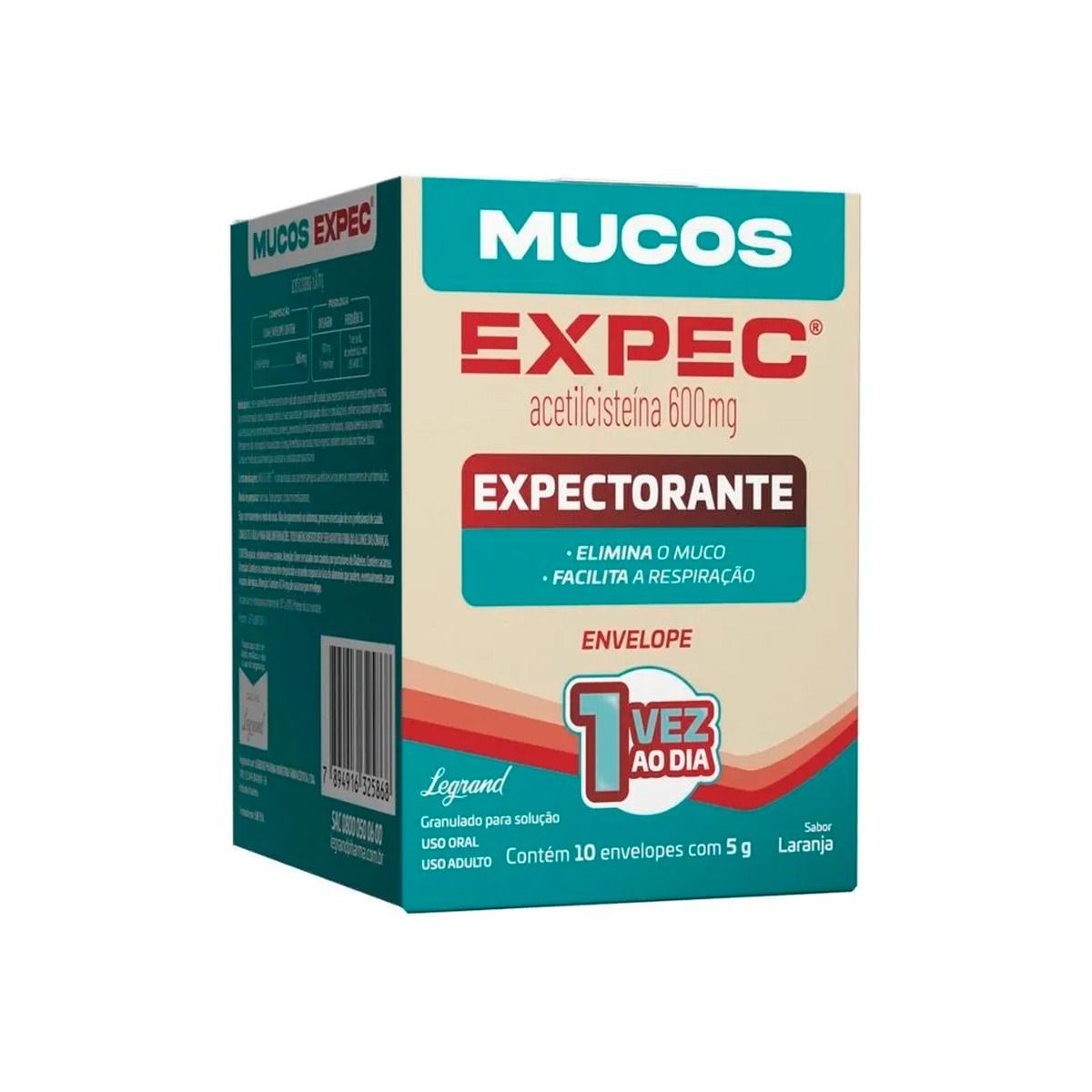 Expectorante Mucos Expec 600mg com 10 Envelopes com 5g